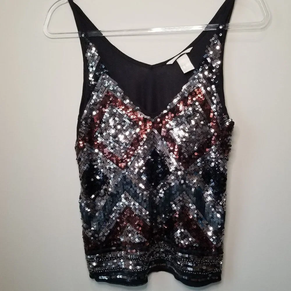 H&M sequin tank top size XS - Picture 1 of 7
